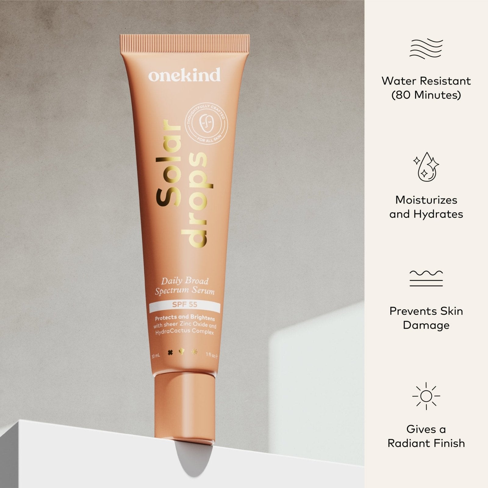 Solardrops SPF 55 Daily Broad Spectrum Serum - Onekind
