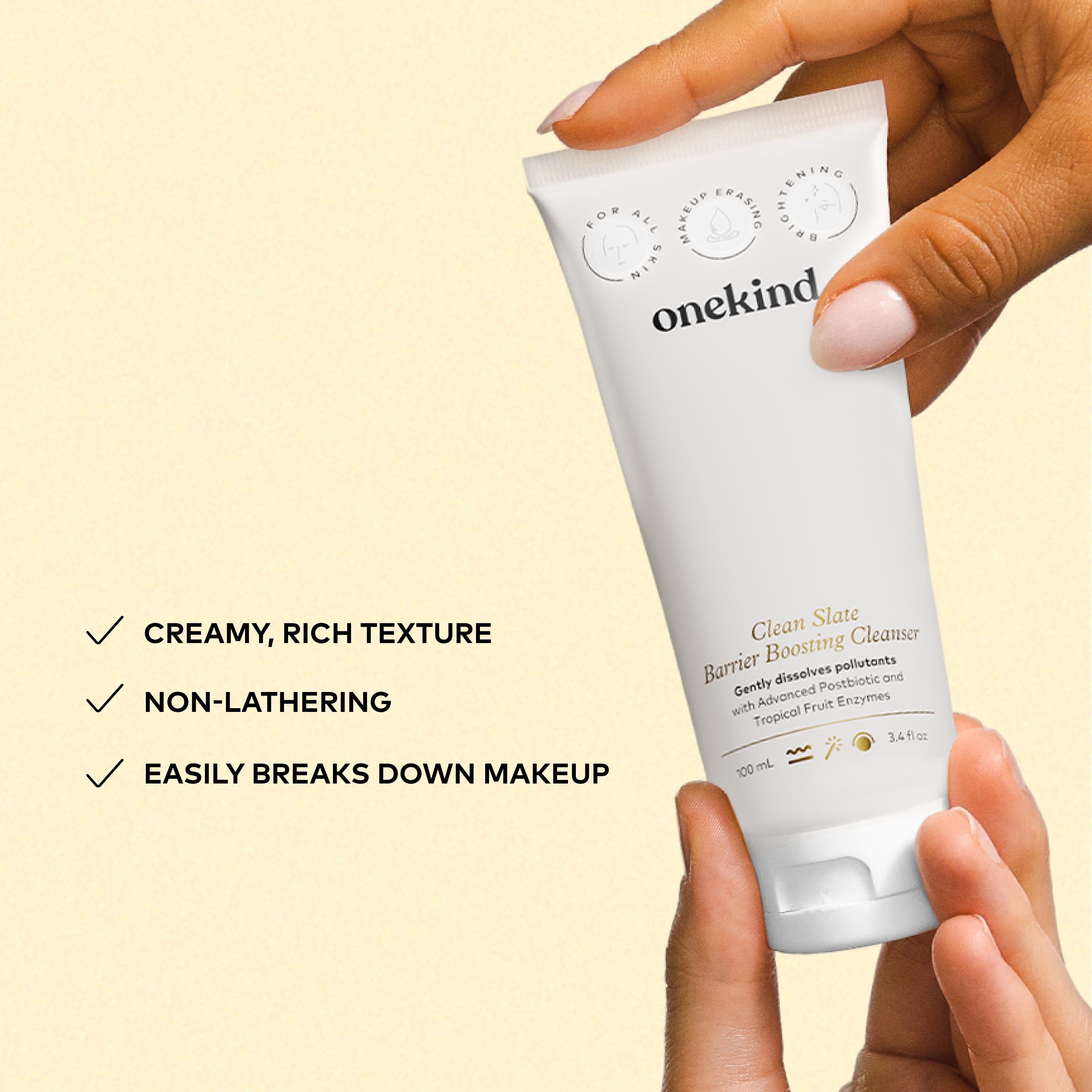 Clean Slate Barrier Boosting Cleanser — product detail | Onekind