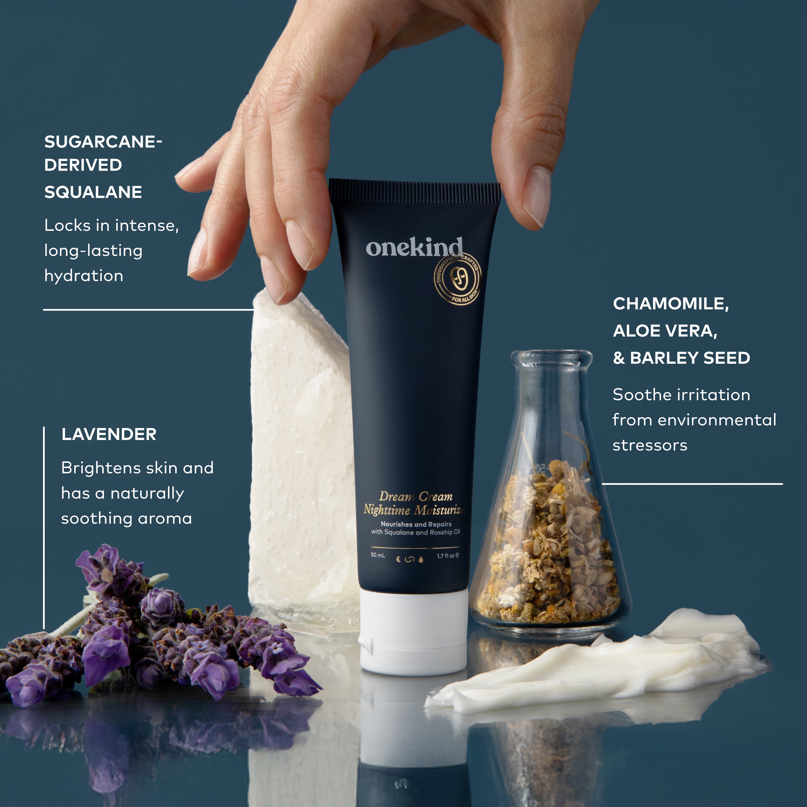Dream Cream Nighttime Moisturizer for Sensitive Skin | Onekind